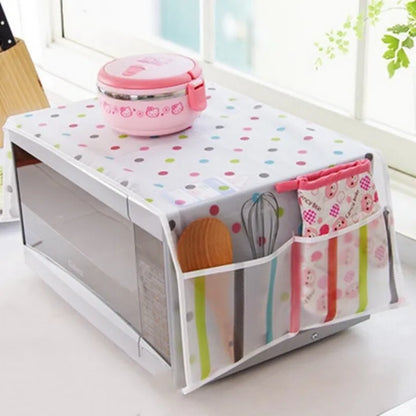 Microwave Dust Cover with Double Pockets  - Kitchen Gadget