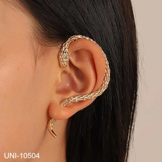 Gold & Silver Snake - Ear Cuff