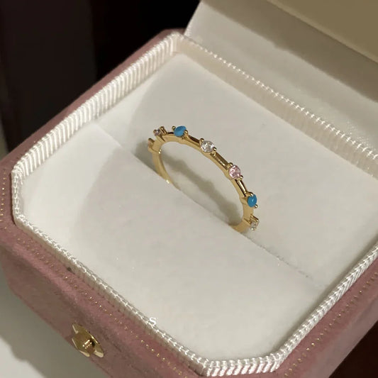 Enamel Diamonds - Ring