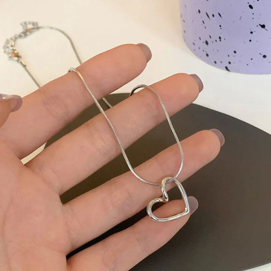 Silver Heart - Necklace Style 2