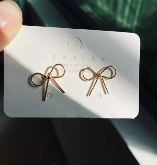 Bow Gold - Earring